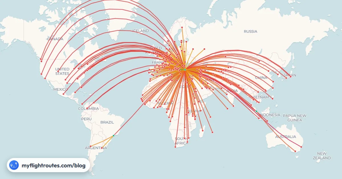 The Airlines That Fly to the Most Countries [2026] - My Flight Routes