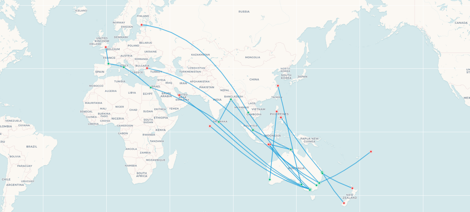 From Maldives to Helsinki: mapping Australia's 15 new international routes in 2026