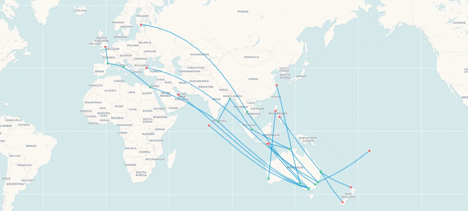 From Maldives to Helsinki: mapping Australia's 15 new international routes in 2026