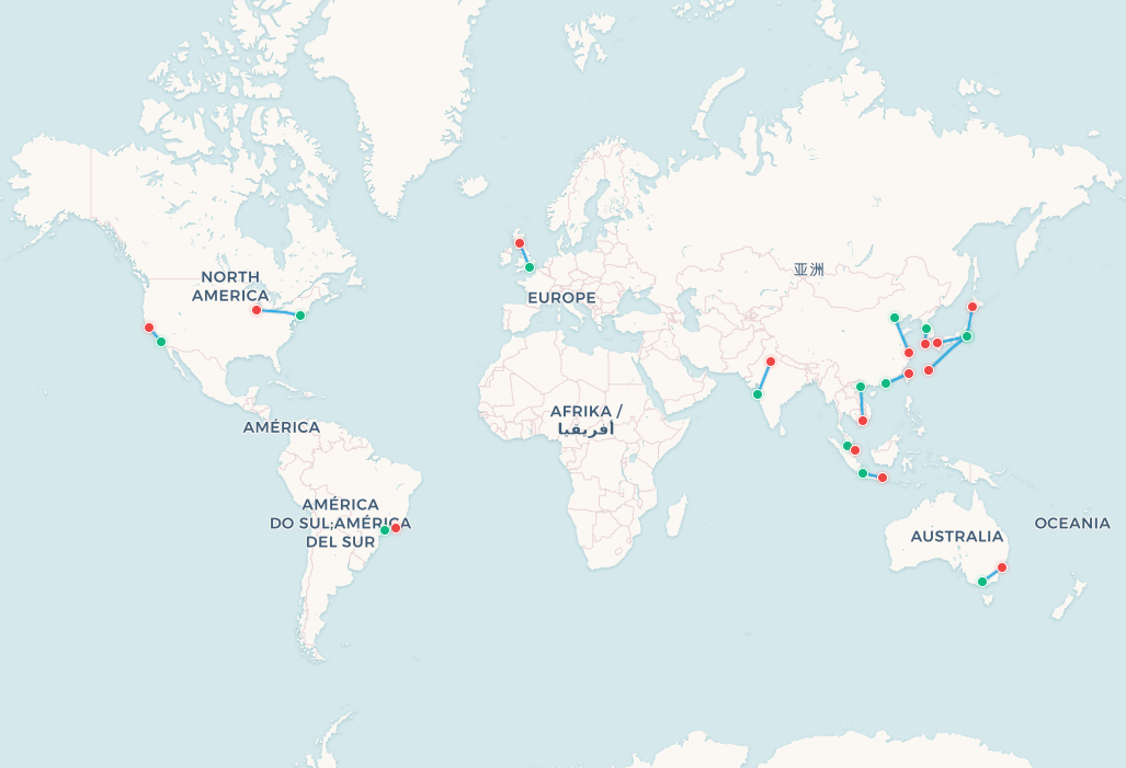 Las 15 rutas de vuelo más transitadas del mundo [Datos 2026]