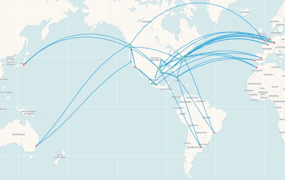 Guía de viaje Copa Mundial FIFA 2026: Vuelos, rutas y costes para cada selección