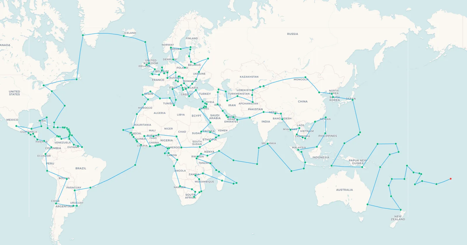 Flying to Every Country: The Shortest Route, and Why You Can't Fly It [2026]