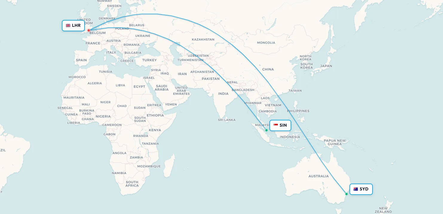 Project Sunrise rompe récord mundial: Sídney-Londres (10.562 mi) supera Singapur-Nueva York (9.600 mi)