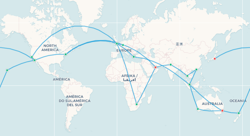 Round the world tickets: Route visualization guide